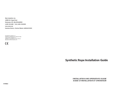 Synthetic Rope Install and Use