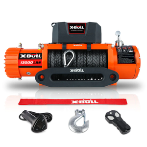 X-Bull 13000lb XB Synthetic Rope Orange Winch 13000 lb winch