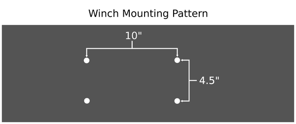 10"x4.5" winch mounting pattern