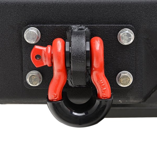 Bolt on D-ring shackle mount with shackle