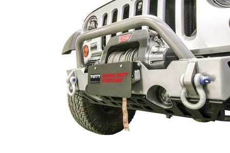 Flip-up hawse fairlead license plate mount