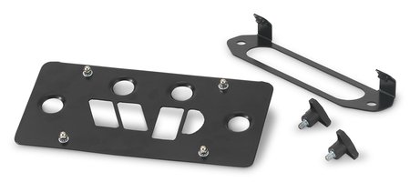 Warrior winch license plate mount