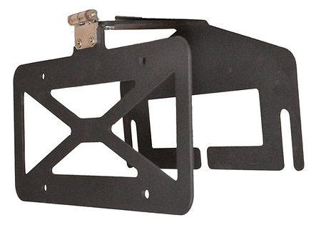 flip-up winch license plate mount